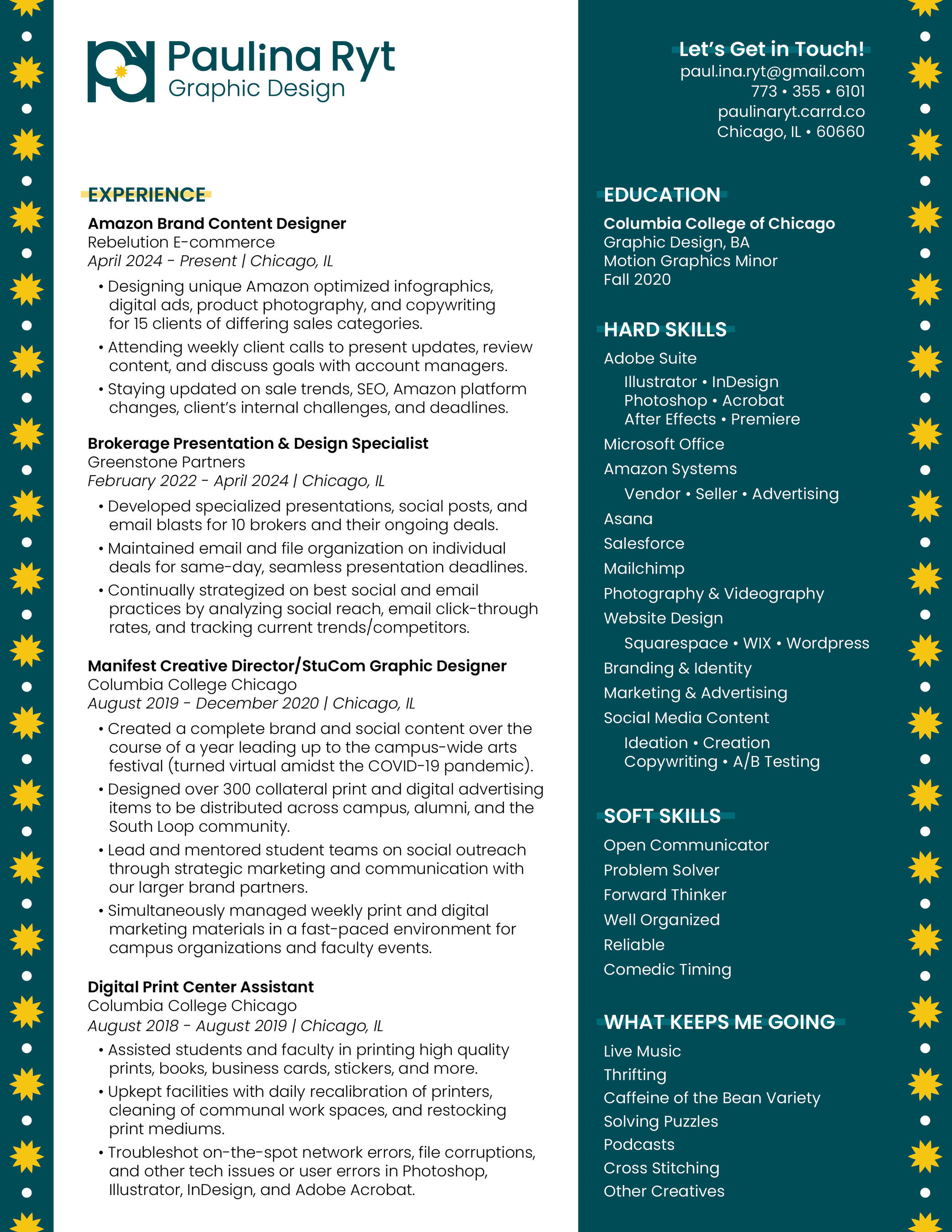 Paulina Ryt's 2025 Resume